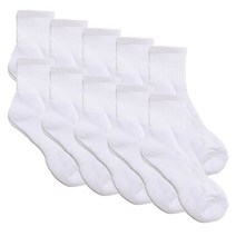 도씨 여성용 국산 순면 스포츠 무지 이중 바닥 양말 중목 10족