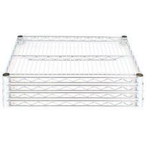 코랙코리아 25파이 코랙 메탈선반 530 x 610 mm 4p, 실버