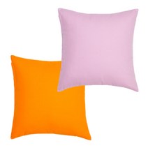 아인하우스 옥스포드 156 쿠션 솜 포함 2p, 오렌지, 연 보라색