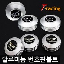 알루미늄 로고 번호판볼트 그랜져TG 크롬실버[3개1세트]