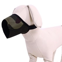 인터팝 패브릭 강아지 입마개 3호, 카모, 1개