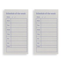 왈가닥스 볼디즘 플래닝 메모패드, Schedule Of The Week, 2개입