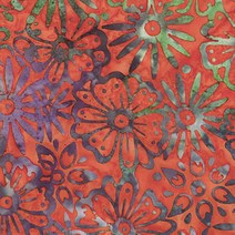 모다 본파이어 BATIKS COLLECTION 선셋 패브릭원단, 오렌지