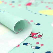 릴리블레이크 30수 코튼 폭시 패브릭원단, 민트