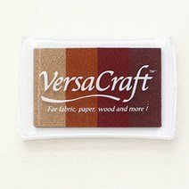 VersaCraft 츠키네코 스탬프 패브릭잉크 레인보우 4색, VK-406, 1개