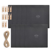 왈가닥스 페이퍼 프레임 가랜드 데코세트 포토마운트 4 x 6, 블랙