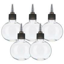 병도매닷컴 투명 뾰족 검정마개 공병 AB130, 130ml, 5개입