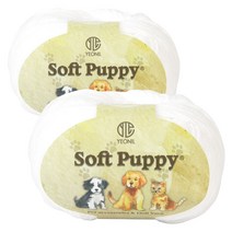 소프트퍼피 뜨개실, 62번 백색, 2개입