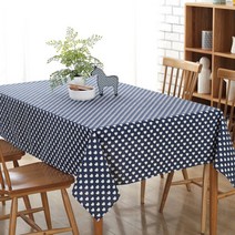 이코디 하트 체리쉬 테이블 보, 네이비, 140 x 140 cm