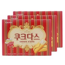 크라운 쿠크다스 화이트, 128g, 3개