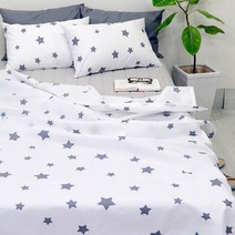 스코홈 시어서커 여름 홑이불, 화이트스타