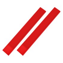 블럭마트 주방 드라잉매트 식기 컵 건조매트 60 x 8 x 1 cm, 레드, 2개입