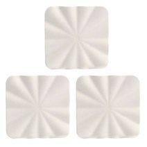 블럭마트 싱크대 세면대 규조토 사각 비누받침, 화이트, 3개입