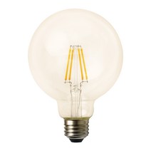 코콤 LED 필라멘트 벌브 조명 지름 80 4W, 전구색, 1개