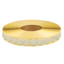 고무나라 원형 찍찍이 테이프 9m 흰색 까슬이 지름 20mm, 1개