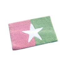 데코즈인 하프스타 다용도 매트, 그린 + 핑크