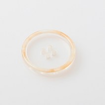 HR빅버튼 보라카이 단추 18mm, 베이지, 12개입