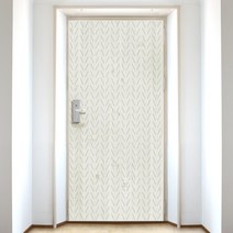 디자인수풀 빈티지 스타일 현관문 시트지 VDS 33, 아이보리