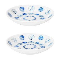 디어리빙 블루 회오리 접시 12cm, 2개입, 단품