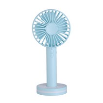 단미 캔디 휴대용 거울 선풍기, MF01, 블루