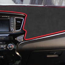 카템 오리진 샤무드 논슬립 대쉬보드 커버 다크그레이 + 화이트테두리, 현대, 코나 센터 무 HUD유