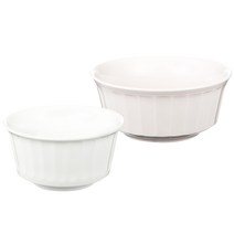 화이 기와 밥국 식기세트 2p, 화이트, 핑크, 밥그릇 + 국그릇