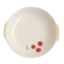 모이내츄럴 원형 귀접시, 야채패턴(토마토), 1개