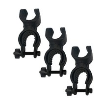 라이트매니아 360도 회전형 자전거라이트거치대, BLACK, 3개입