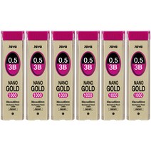 자바펜 나노골드 1000 3B 샤프심, 0.5mm, 6개