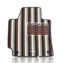 더존 세니스 차량용카매트 일반형 스트라이프 코코넛, 쌍용, 코란도투리스모 2013.3- 2P(Y-15), 쌍용