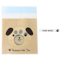 황씨네도시락 접착 애니멀 봉투 강아지 30p + 발바닥 핸드 메이드 화이트 30p, 1세트