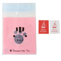 황씨네도시락 접착 애니멀 봉투 고양이 30p + 고깔 생일 사각 30p, 1세트