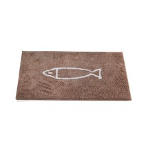 반디스토어 도톰 물고기발매트, 브라운