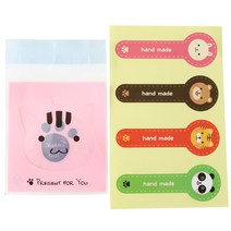 황씨네도시락 접착 애니멀 봉투 고양이 100p + 애니멀 롤리팝 스티커 100p, 1세트