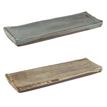 디자인도씨 직사각긴접시 세인토 2p, 1세트, 연두 + 백매트