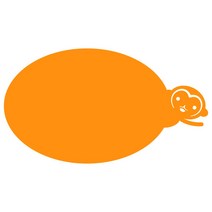 홈 인테리어 아크릴 메모 보드 MO 61 부착형 중, 오렌지, 1개