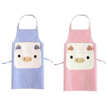 블럭마트 주방 돼지앞치마, 랜덤 발송, 2개입