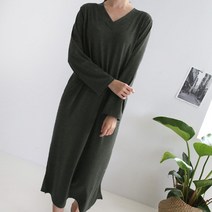 보리맘 겹브이 임산부 원피스