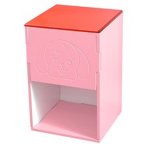 핸즈퍼니쳐 모찌 수납형 펫하우스, 레드 + 핑크