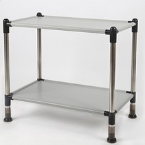 하우트 뉴 다용도 진열 선반 2단 L2474SS 중, 그레이