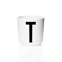 디자인레터스 멜라민 알파벳 컵, T, 1개
