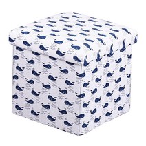 홈테리어 패브릭 벤치 사각 정리함, B