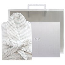 송월타월 성인용 파스텔 목욕가운 L + 케이스 + 종이쇼핑백, 민트, 1세트