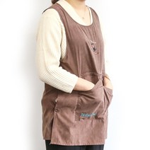 새온Stor 대지퍼주머니 앞치마, NO3, 1개