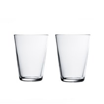이딸라 가르티오 텀블러 컵 400ml, 투명, 2개입