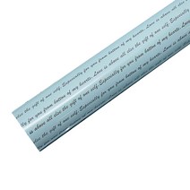 포포팬시 영문 비닐 증착 포장지 소 26.5cm x 20m, 민트, 1개