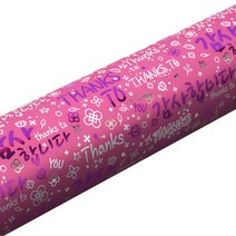 디자인랩 감사합니다 비닐롤포장지 대, 진핑크, 1개