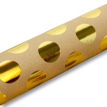 디자인랩 프리미엄 금박종이 롤포장지, 크라프트골드 빅도트, 1개