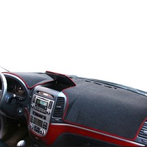 카닉스 카밀 논슬립 대쉬보드커버 블랙 테두리 레드, 기아, 올뉴K5 스피커유 2018까지동일 KI06