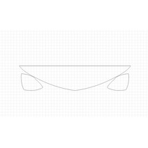 헥시스 쉐보레 크루즈 RS 2018 PVC PPF 보호필름 차량용 가드용품, 17. HM, STRAIGHT, WRAPPED, 1개